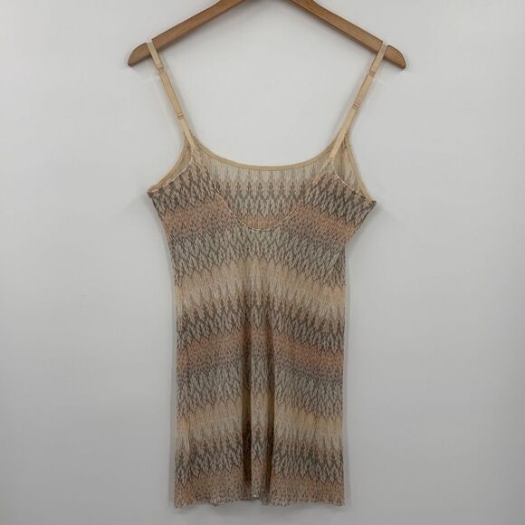 Free People Intimately Knit Slip Dress Chemise in Neutral Multi | Small - Picture 5 of 7
